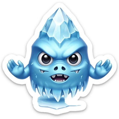 ice monster sticker