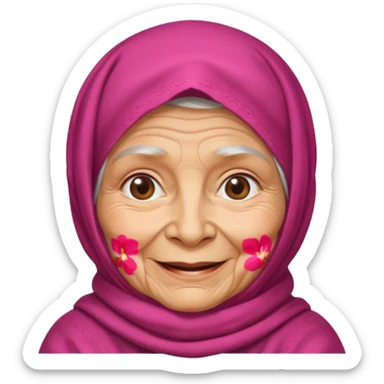 Типичная деревенская бабушка из СССР sticker