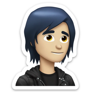 Emo dude who looks like Gerard Way sticker