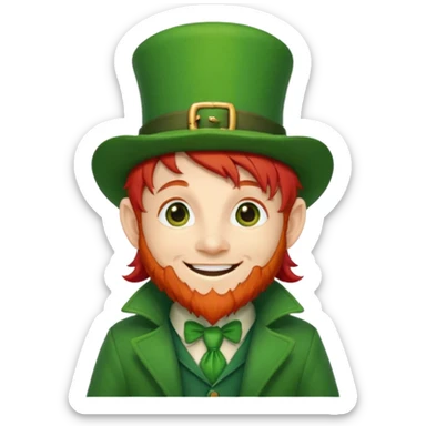 adorable leprechaun sticker