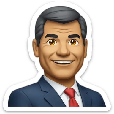 Rafael correa sticker