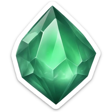 Sage green crystal sticker