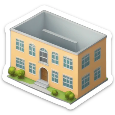 ESCUELA DE 3 PISOS sticker