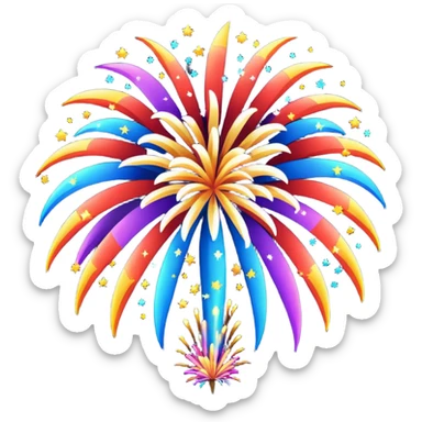 fireworks sticker