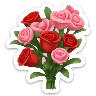 valentine flowers sticker