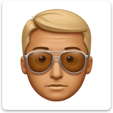 uomo con occhiali da sola sticker