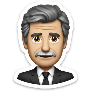 Argentine President Javier Milei, angry saying: "No hay plata" sticker