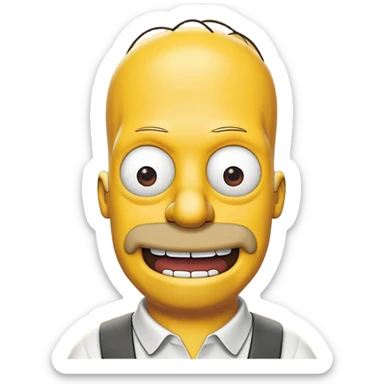 Homer sims on  sticker