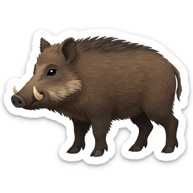 wild boar sticker