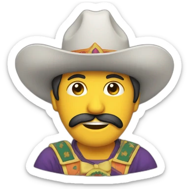 Fiestero asustado sticker