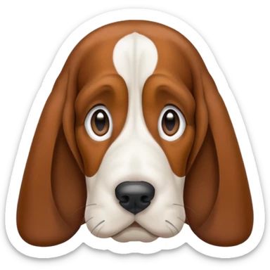 Basset hound sticker