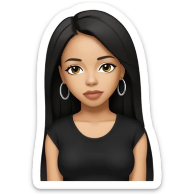 Aaliyah , R&B Female Singer sticker