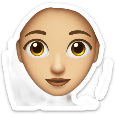 mujer con giño en un ojo  sticker