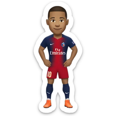 Mbappé qui sert la main de Ronaldo sticker