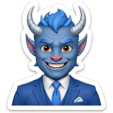 Kind Blue Devil sticker