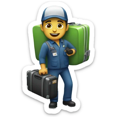 baggage handler sticker