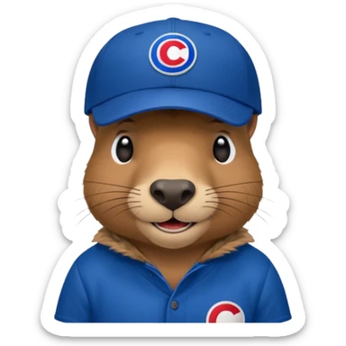 Capibara with a cruz azul cap sticker