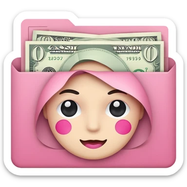 cash flay pink sticker