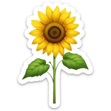 A very high sunflower  sticker