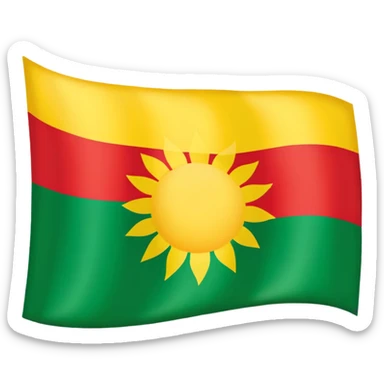 Kurdish flag sticker