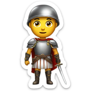 rome soldier with sword sticker