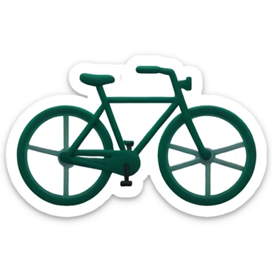 Bicycle crossings sign  sticker