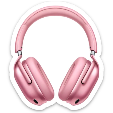 pink airpods max headphones sticker