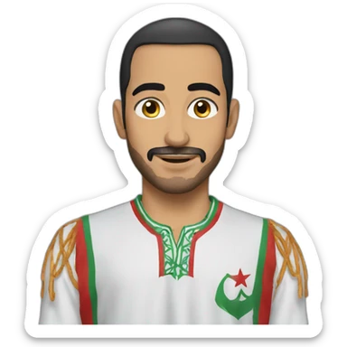 Roi Maroc Mohamed 6 nu sticker