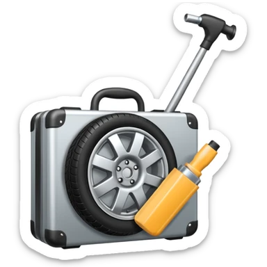 generate me a repair kit with a wheel sticker