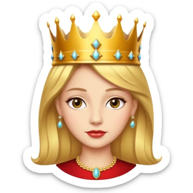 beautiful queen sticker