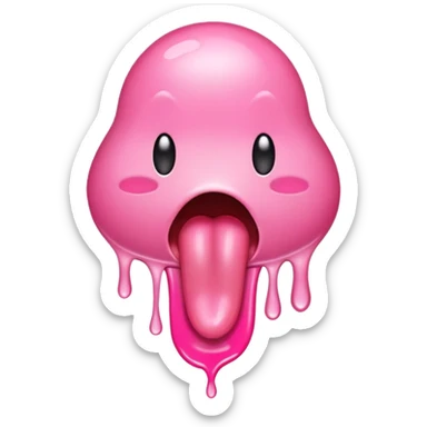 Dripping tongue  sticker