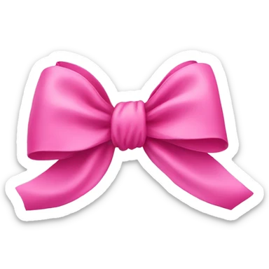 pink bow sticker