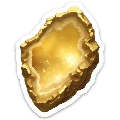 Gold geode  sticker