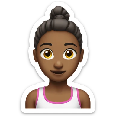 Gymnast on uneven bars sticker