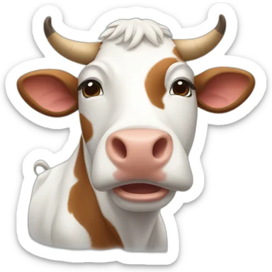 A cow massage sticker