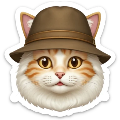 Cat with hand over face from puss and boots  sticker