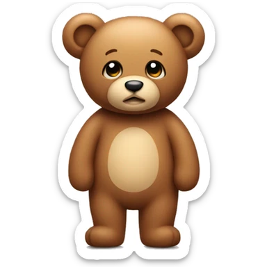 Teddy bear sticker