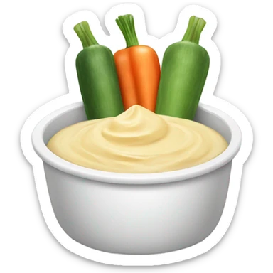 Veggies and dip sticker