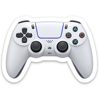 White Playstation 5 controller sticker
