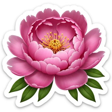 Create a peony flower emoji sticker