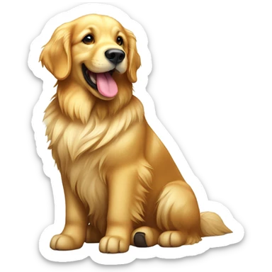 Golden retriever sticker