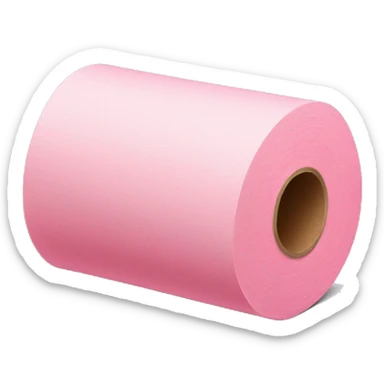 Pink toilet-paper roll  sticker