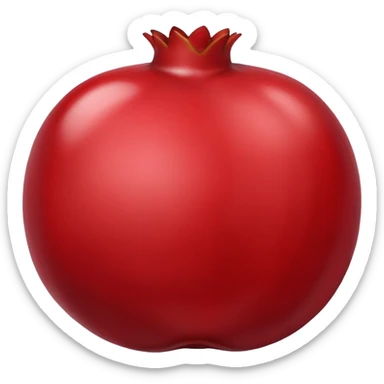 Pomegranate emoji Apple style sticker