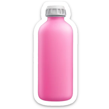 Pink water bottle without a face sticker