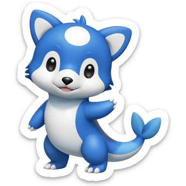 Buizel-Popplio-Oshawott-Fakémon-hybrid (full body) sticker