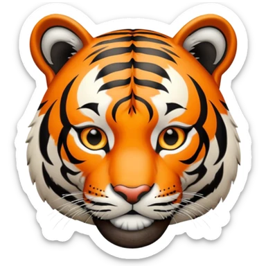 Tiger with softball kit that is black with orange letter that says “BPS” sticker