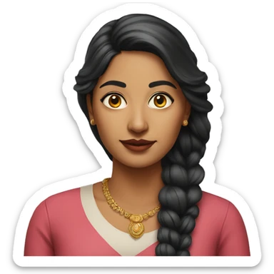 indian professional hyperrealistic woman sticker