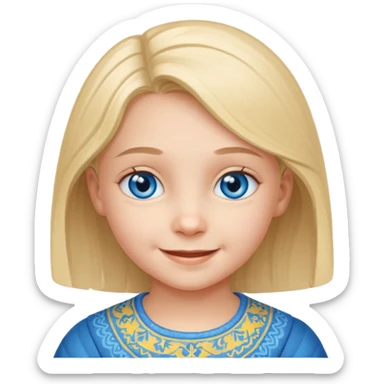 the Ukrainian child sticker