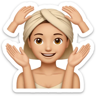 generate an emoticon Massage thegenerate an emoticon Dental treatment masseter muscles sticker