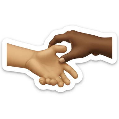 The creation of Adam hands sticker